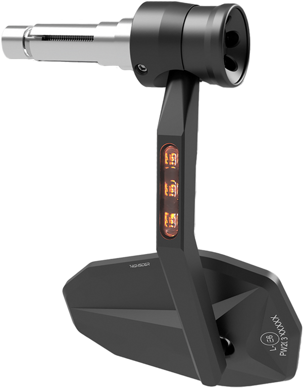 HIGHSIDER 后视镜 Victory Rim Bar End Mirror w/Turn Signals