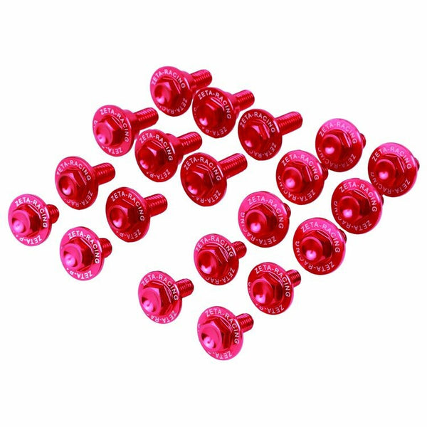 ZETA 五金件 ALUMINUM BOLT KIT RED
