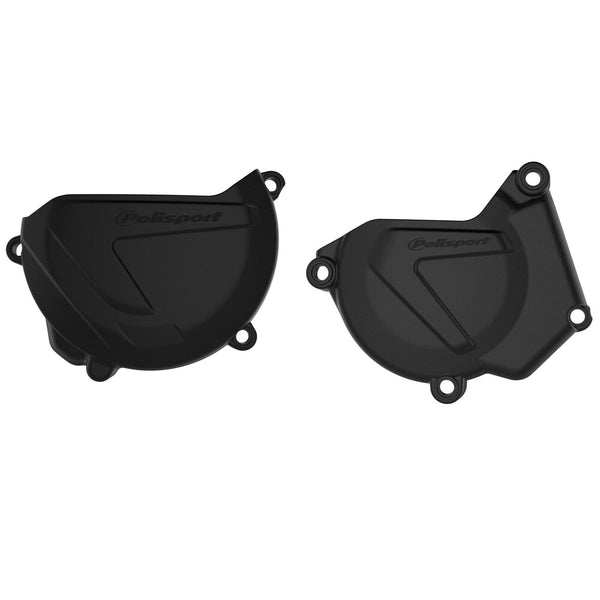 POLISPORT 点火离合边盖 黑 YAM
