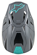 ALPINESTARS ALPINESTARS M8 头盔 Supertech M8 Radium Helmet Gloss Black/Grey/Teal M-8