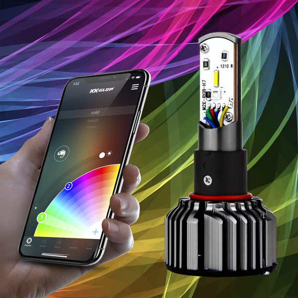 XK GLOW 照明 H4 LED RGB Bulb Kit