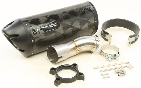 TBR 排气管 M-2 ZX-10R '11-15 S/O CF 10" RETAINS CAT BLACK