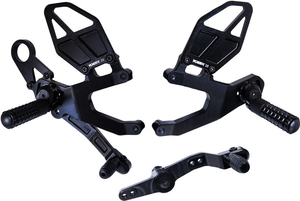 VORTEX 脚踏/换挡杆/脚刹 REAR SET COMPLETE 黑 BMW