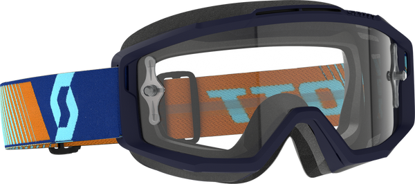SCOTT 风镜 Split OTG Snowcross Goggle Clear Royal Blue/Orange