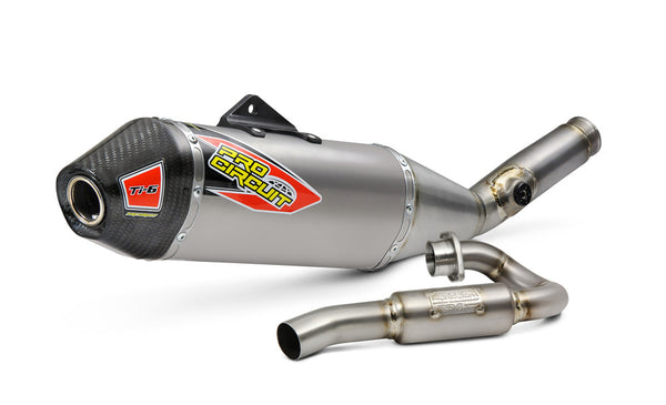 PRO CIRCUIT 排气管 P/C TI-6 EXHAUST SYSTEM W/CARBON CAP