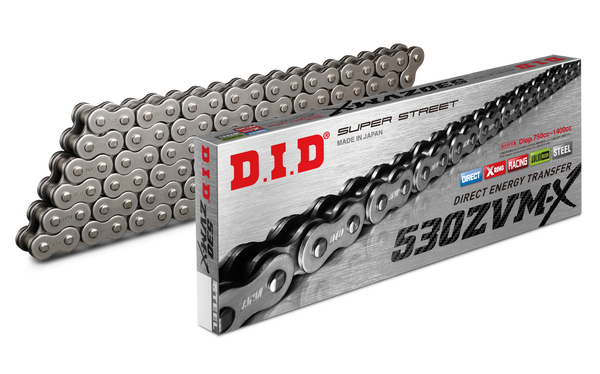 D.I.D 链条 SUPER STREET 530ZVMX-100L X-RING CHAIN NATURAL