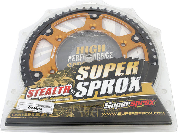 SUPERSPROX 链轮 REAR STEALTH SPROCKET ALU/STL 51T-520 GLD YAM