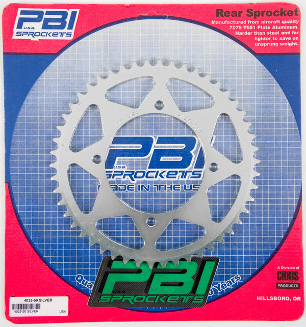 PBI 链轮 REAR SPROCKET ALUMINUM 50T-420 KAW/SUZ