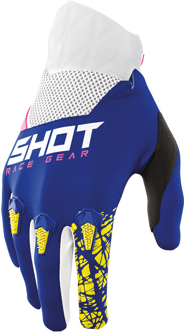 Shot Devo Storm Motocross Gloves Blue