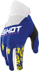 Shot Devo Storm Kids Motocross Gloves Blue