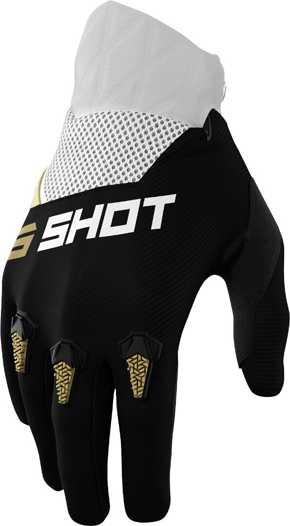 Shot Devo Motocross Gloves Black/Gold
