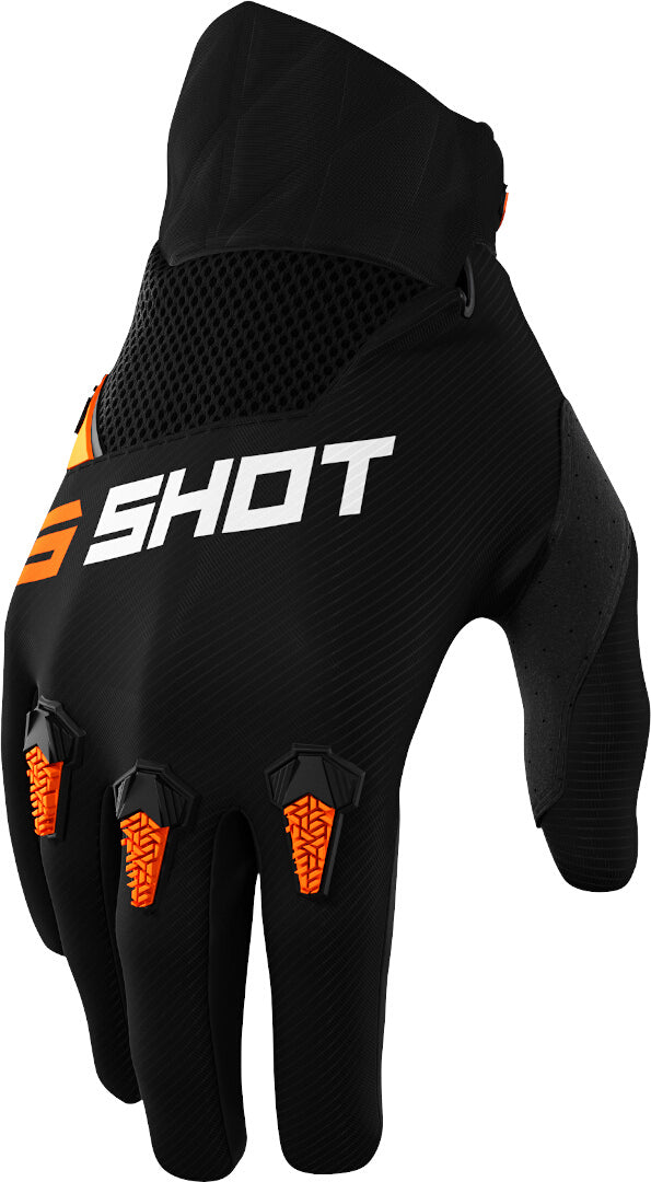 Shot Devo Kids Motocross Gloves Black/Orange
