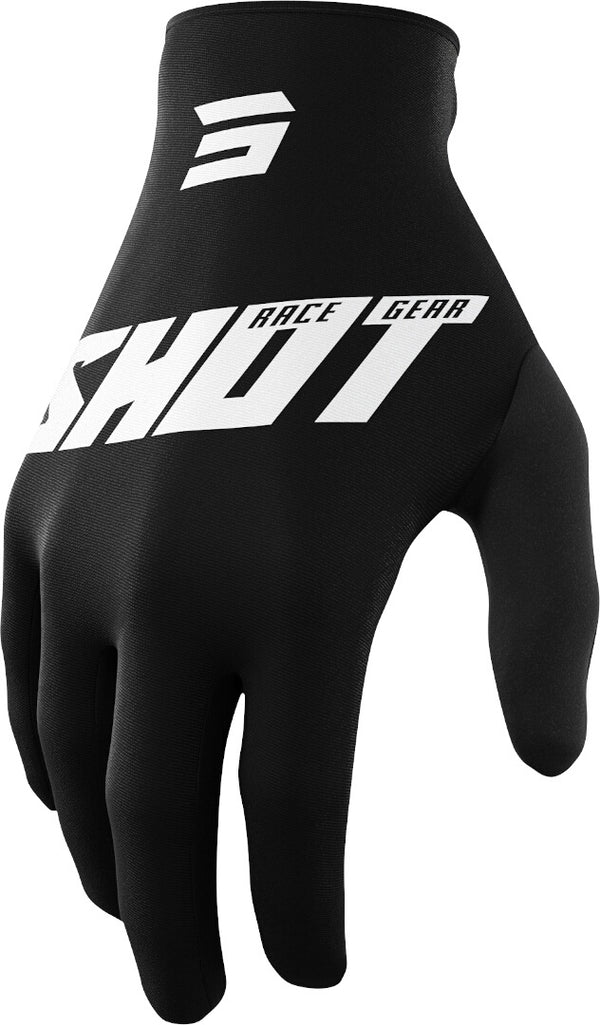 Shot Raw Burst Motocross Gloves Black/White