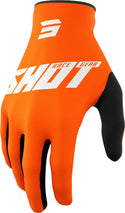 Shot Raw Burst Motocross Gloves Orange/White