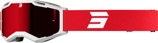 Shot 风镜 Iris 2.0 Tech Motocross Goggles Red/White