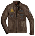 HolyFreedom Zero Motorcycle Leather Jacket Brown
