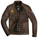 HolyFreedom Zero Motorcycle Leather Jacket Brown