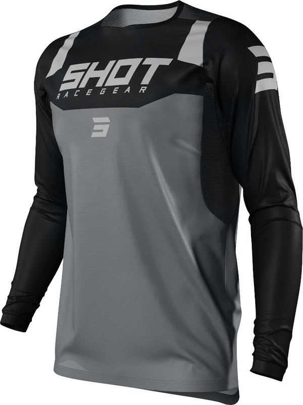 Shot Contact Chase Motocross Jersey Black/Grey