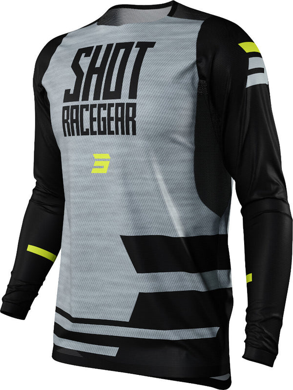 Shot Contact Loom Motocross Jersey Black/Silver