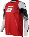 Shot Raw Burst Motocross Jersey White/Red