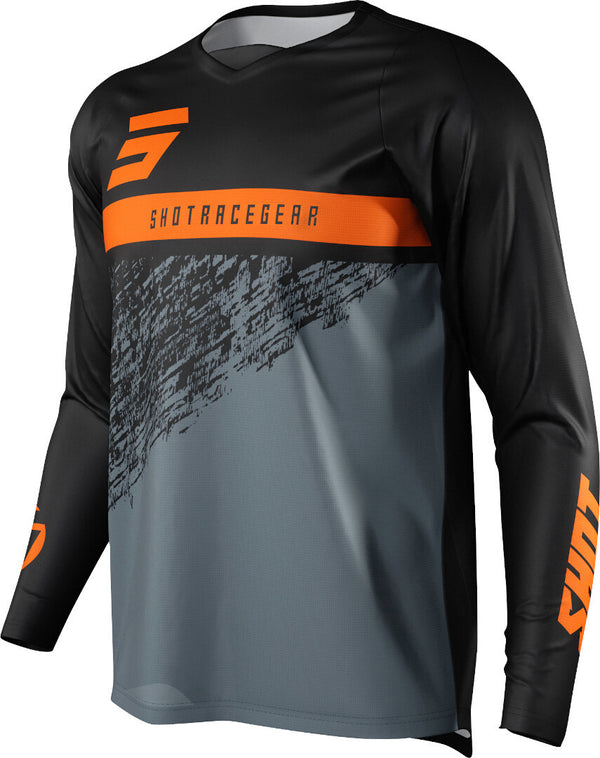 Shot Devo Roll Motocross Jersey Black/Orange