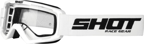 Shot Rocket Kids Motocross Goggles White