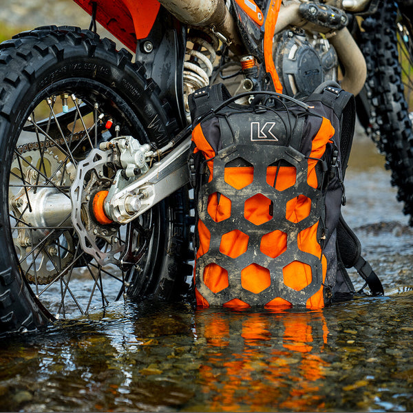Kriega Trail 18 Motorcycle Backpack Orange