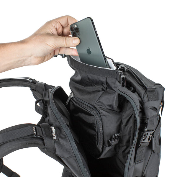 Kriega Trail 18 Motorcycle Backpack Black