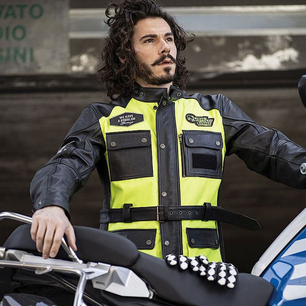 HolyFreedom Quattro Vision motorcycle leather/textile jacket