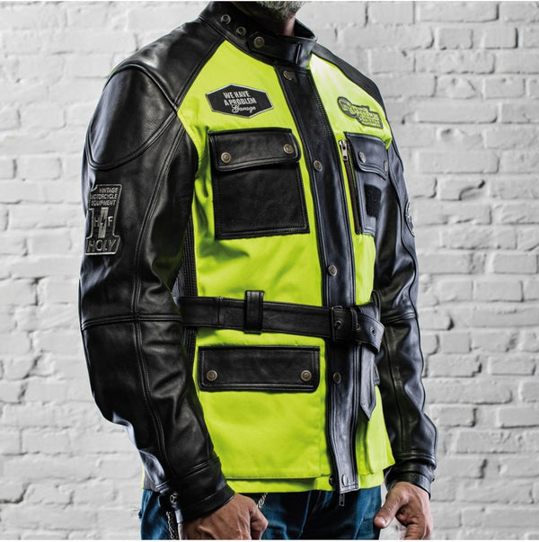 HolyFreedom Quattro Vision motorcycle leather/textile jacket