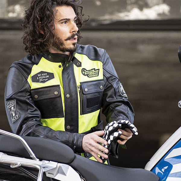 HolyFreedom Quattro Vision motorcycle leather/textile jacket