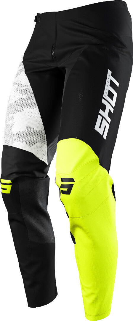Shot Contact Camo Motocross Pants Black/Yellow