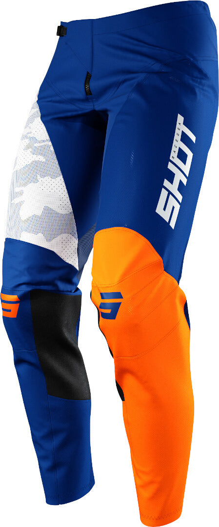 Shot Contact Camo Motocross Pants Blue/Orange