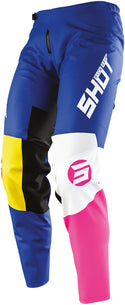 Shot Devo Storm Kids Motocross Pants Pink/Blue