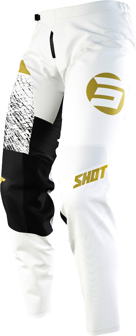 Shot Devo Roll Motocross Pants White/Black