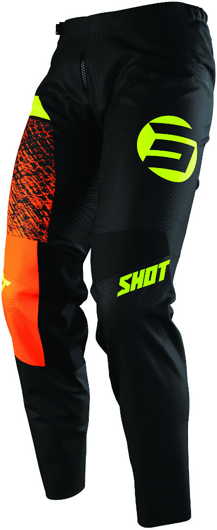 Shot Devo Roll Kids Motocross Pants Black/Orange
