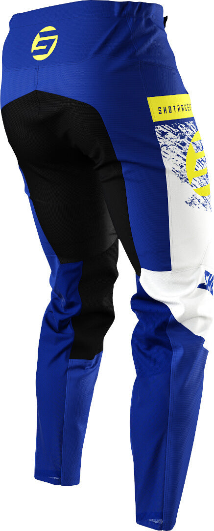 Shot Devo Roll Kids Motocross Pants Blue/Yellow