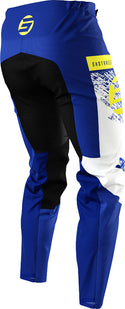 Shot Devo Roll Kids Motocross Pants Blue/Yellow
