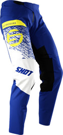 Shot Devo Roll Kids Motocross Pants Blue/Yellow