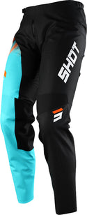 Shot Devo Versus Motocross Pants Black/Turquoise