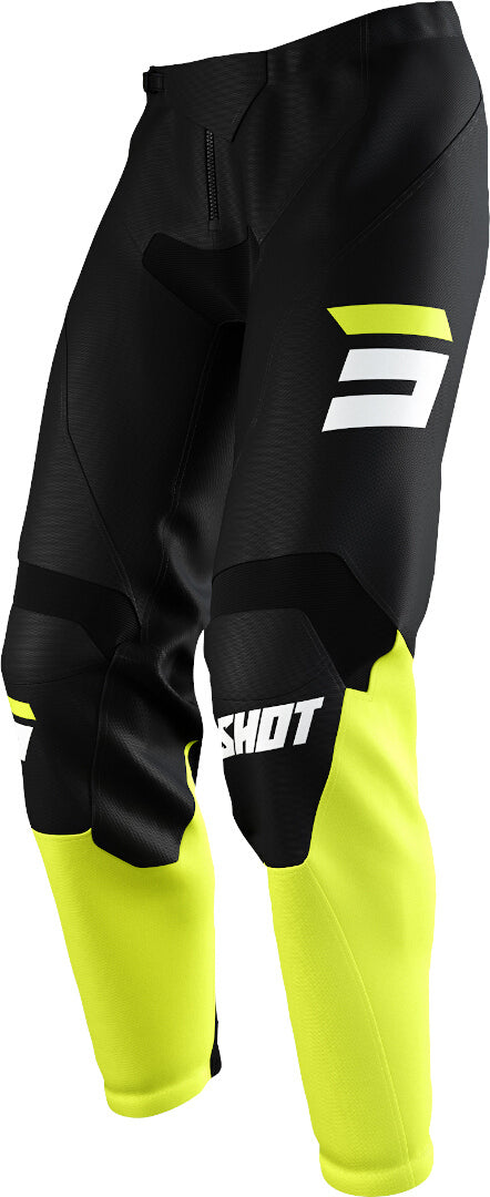 Shot Raw Burst Motocross Pants Black/Yellow