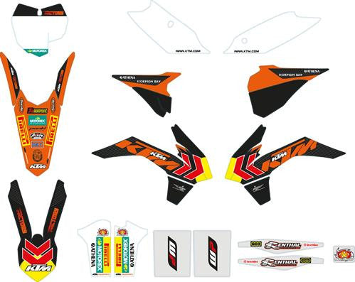 KTM Factory Graphics Kit KTM 125/150/250 SX/SX-F 2013-2014