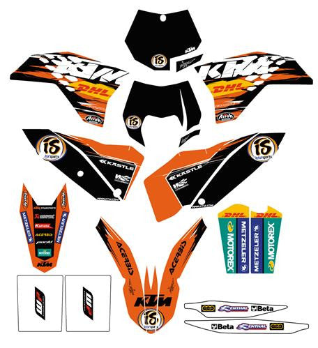 KTM Factory Graphics Kit MX/Enduro 2007-2011