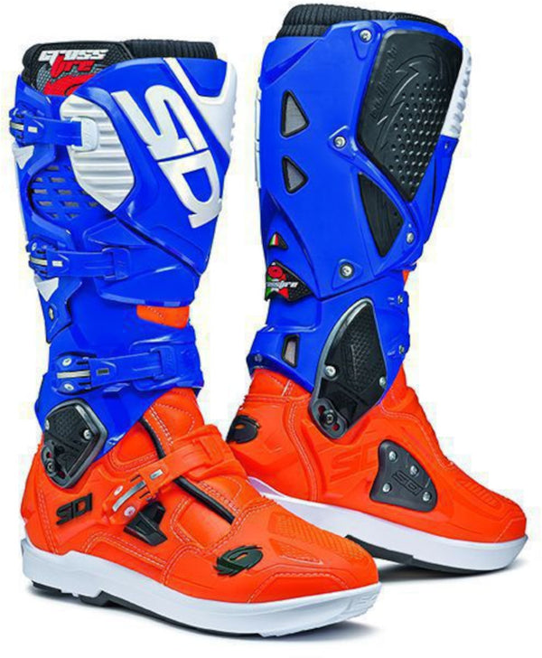 SIDI CROSSFIRE 3 SRS JP61限量款 骑行靴 蓝橙色