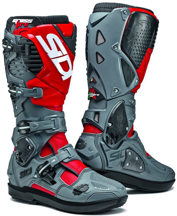 SIDI CROSSFIRE 3 SRS 2022限量款 骑行靴 灰红