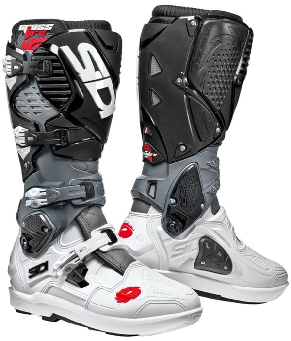 SIDI CROSSFIRE 3 SRS 骑行靴 白/灰/黑