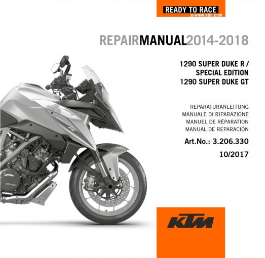 KTM 1290 Super Duke R Service Repair Manual 2014+ - 3206330