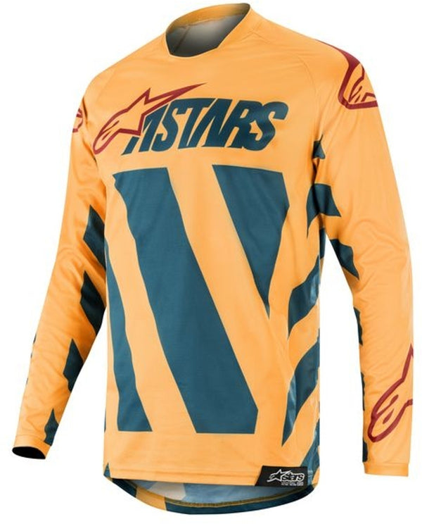 ALPINESTARS 骑行衣 Racer Braap 2018 Motocross Jersey Yellow/Blue