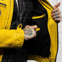 HolyFreedom Zero Evolution Motorcycle Leather Jacket Yellow