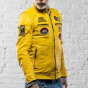 HolyFreedom Zero Evolution Motorcycle Leather Jacket Yellow